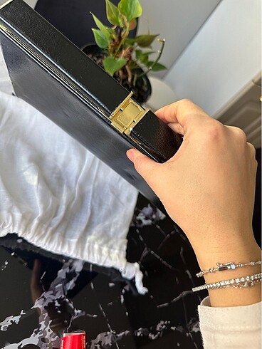 Beden siyah Renk Accesorrize İngiliz markası clutch bag