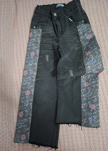 LC Waikiki Kız Çocuk Füme Gri Kot Pantolon