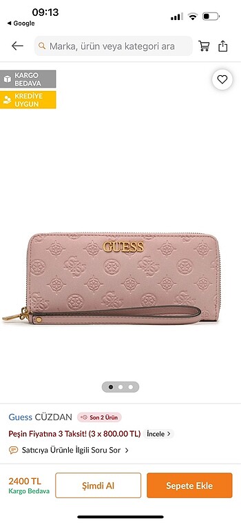 Guess Guess orjinal cüzdan