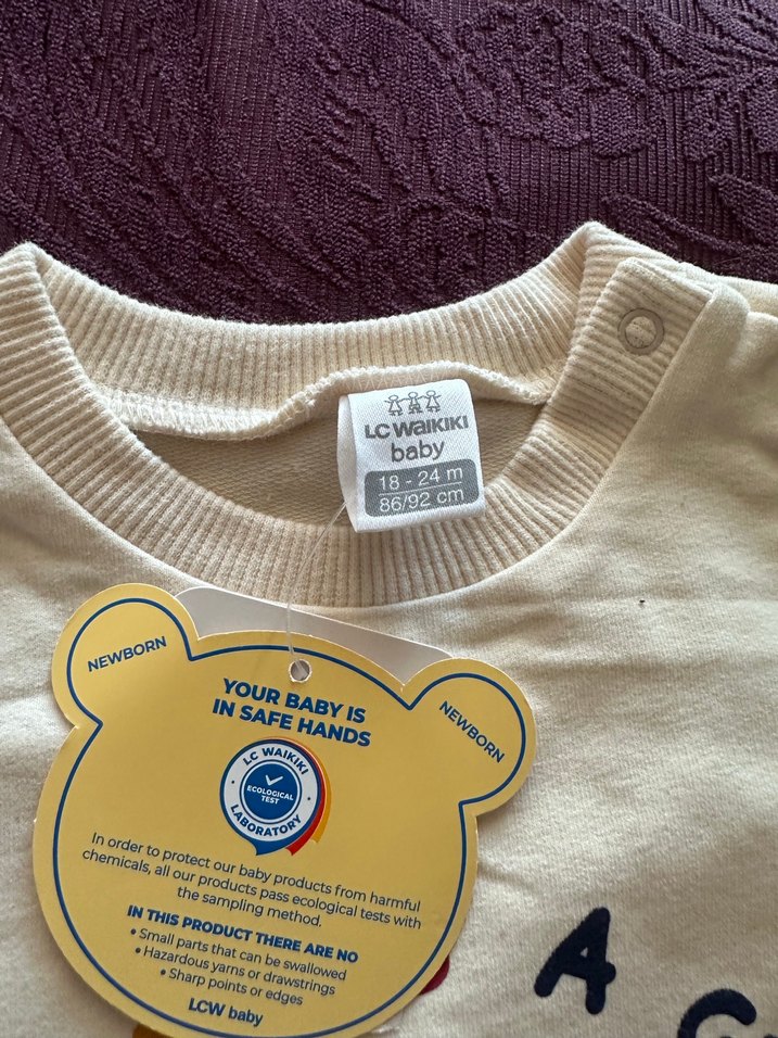 Bebek Erkek Sarı Pamuklu Baskılı Takım - Görsel 3