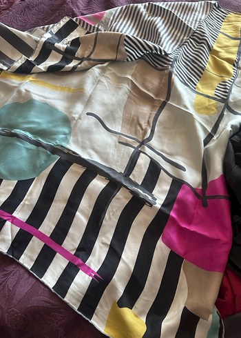 İpek Dokulu Kadın Şal ve eşarp - Görsel 11