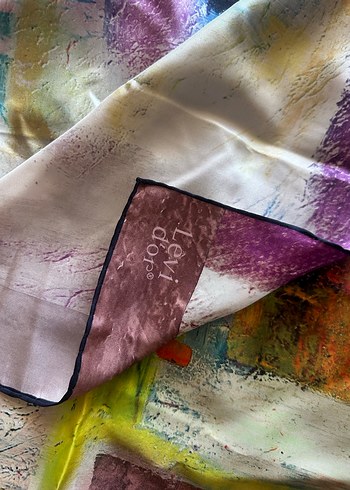 İpek Dokulu Kadın Şal ve eşarp - Görsel 5