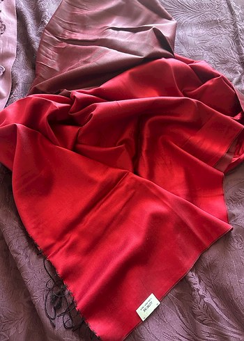 İpek Dokulu Kadın Şal ve eşarp - Görsel 2