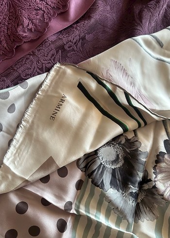 İpek Dokulu Kadın Şal ve eşarp - Görsel 15