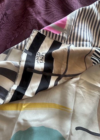 İpek Dokulu Kadın Şal ve eşarp - Görsel 9