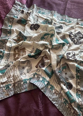 İpek Dokulu Kadın Şal ve eşarp - Görsel 6