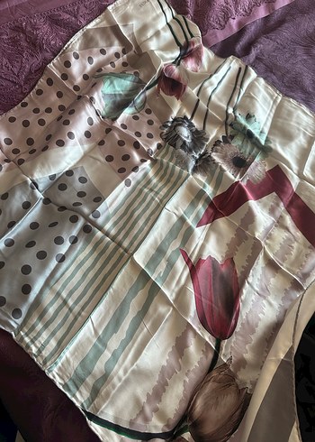 İpek Dokulu Kadın Şal ve eşarp - Görsel 16