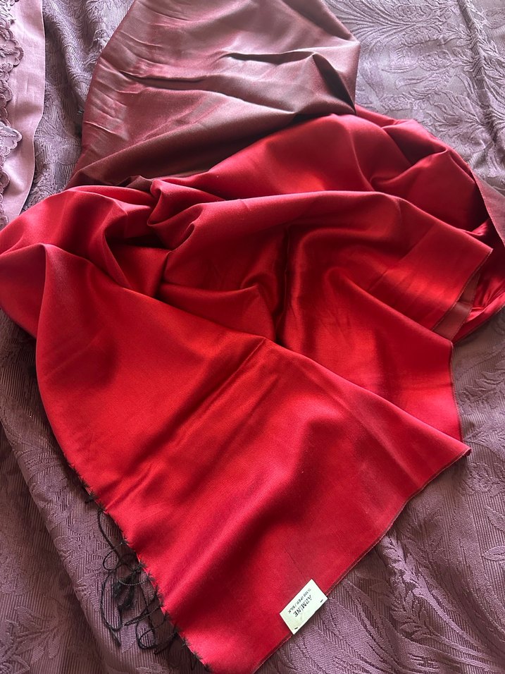 İpek Dokulu Kadın Şal ve eşarp - Görsel 2