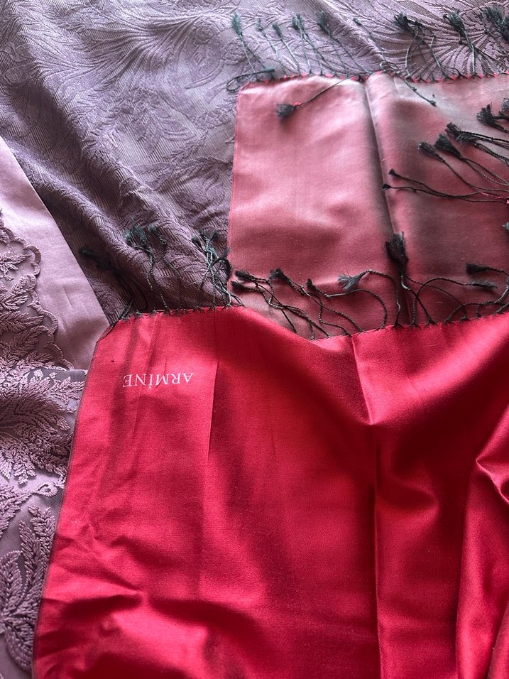 İpek Dokulu Kadın Şal ve eşarp - Görsel 3