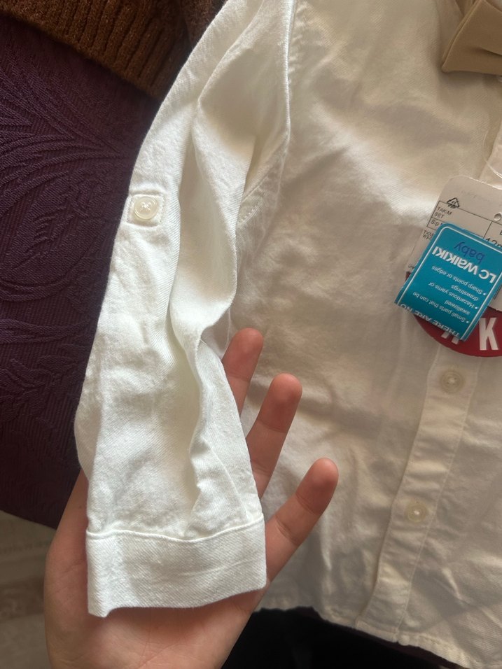 Erkek Çocuk Kahverengi Örgü Hırka 3 lü takım - Görsel 4