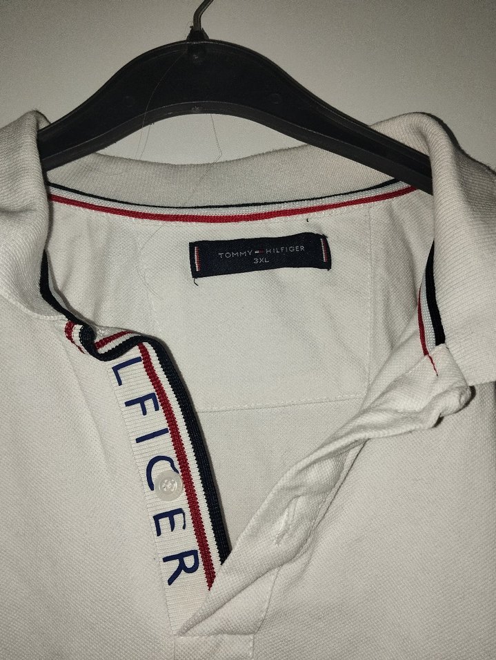 Erkek Beyaz Pamuklu Kısa Kollu Polo Tişört - Görsel 2