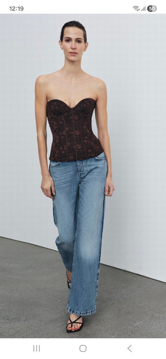 Bordo Dantelli Straplez Gotik Büstiyer - Görsel 5