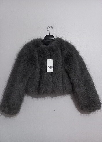 xl Beden Zara gri kurk