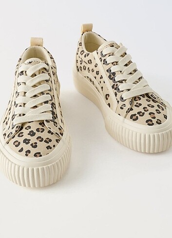 36 Beden Zara leopar spor ayakkabi 