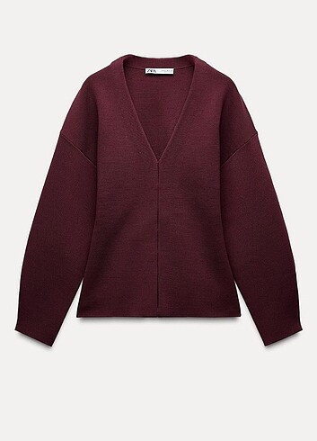 Zara bordo hırka ceket