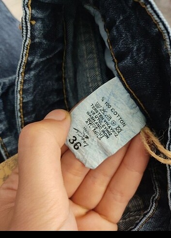 36 Beden Bol paça kot pantolon