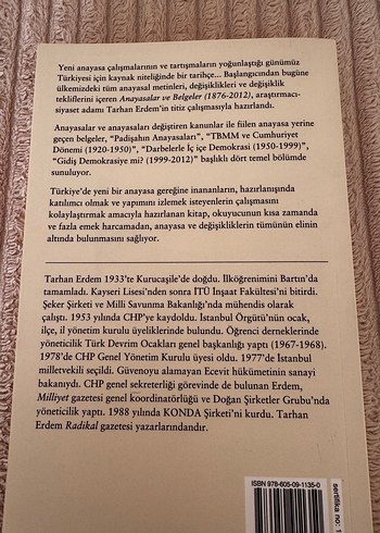  Beden Anayasalar ve Belgeler 1876-2012 - Tarhan Erdem