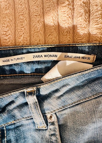 Zara taşlanmış Kadın Jean - Görsel 5