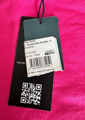 Neon Pembe Sweatshirt Uzun Kollu - Görsel 3