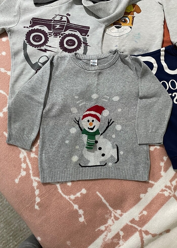 6 adet 12-18 ay karışık sweatshirt-kazak - Görsel 2