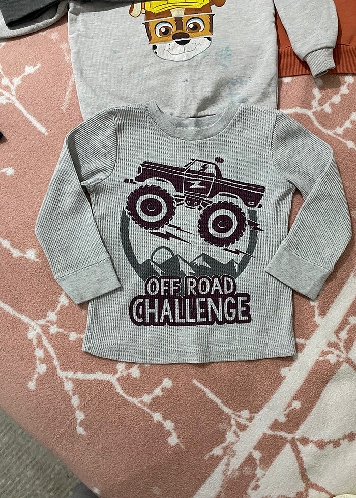 6 adet 12-18 ay karışık sweatshirt-kazak - Görsel 4