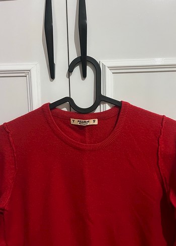 s Beden Kırmızı Uzun Kollu Kadın Sweatshirt