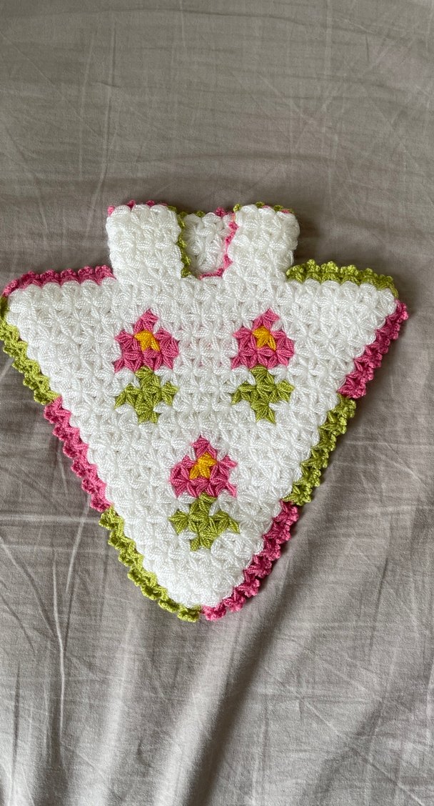 Renkli Çiçek Desenli Banyo Lifi - Görsel 2