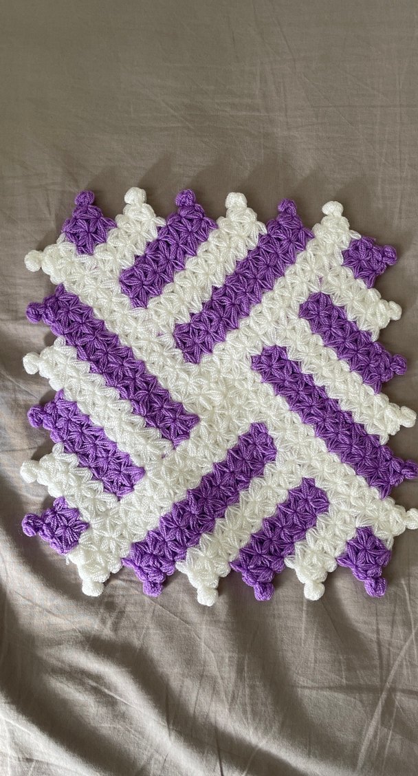 Mor ve Beyaz Renkli Banyo Lifi - Görsel 2