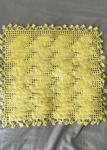 Sarı Renkli El Örgüsü Banyo Lifi - Görsel 3