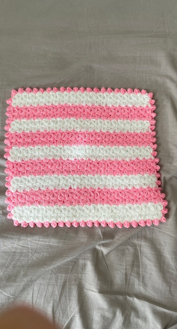 Pembe Beyaz Çizgili Banyo Lifi - Görsel 2