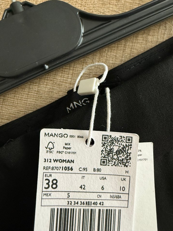 Mango kadın yün karışımlı pantolon - Görsel 4