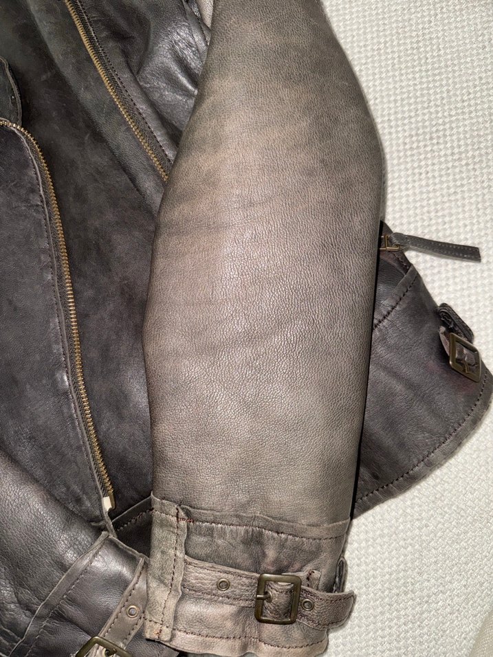 Mango deri ceket - Görsel 3