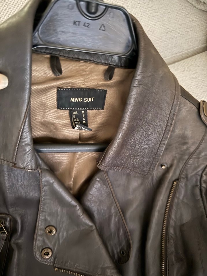 Mango deri ceket - Görsel 2