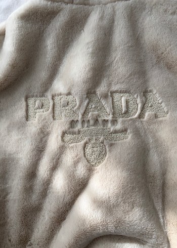 Kapüşonlu Bej Peluş Kadın Ceket - Görsel 2