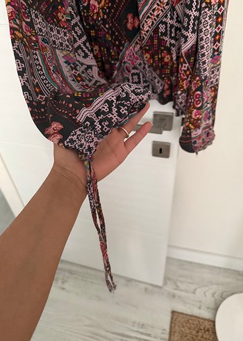 H&M Desenli Bohem Uzun Kadın şalvar