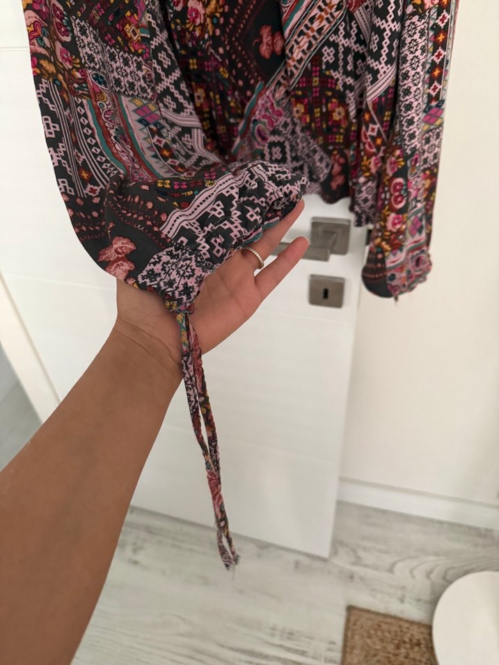 Desenli Bohem Uzun Kadın şalvar - Görsel 2