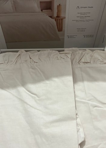 Bej Çift Kişilik Nevresim ve Çarşaf Takımı