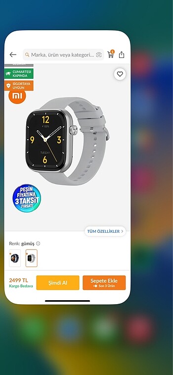 Beden Renk XAOMİ IMIKI ST2 WATCH SAAT