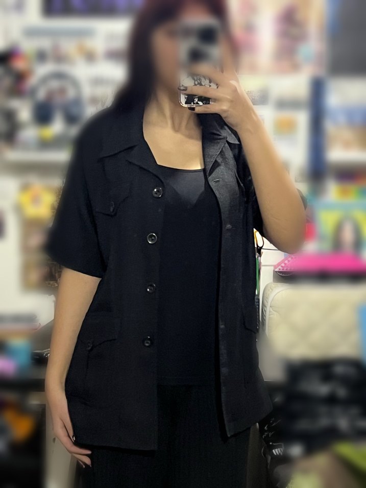 Bel Daraltmalı Kemerli Gömlek Gotik - Görsel 4