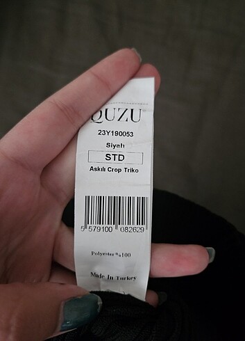 Quzu Crop Bluz - Görsel 5