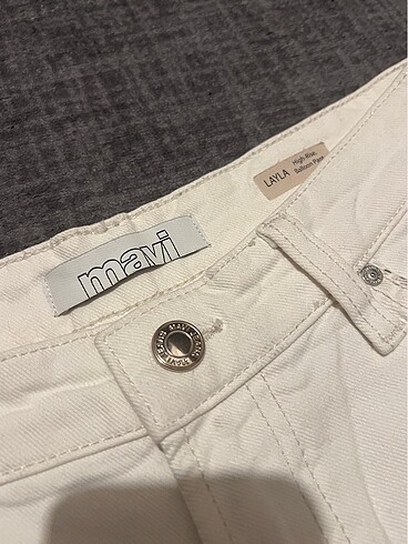 Mavi Jeans Beyaz Kot Pantolon Mavi Jeans