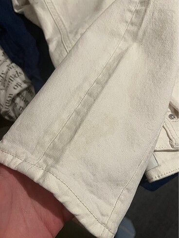 38 Beden beyaz Renk Beyaz Kot Pantolon Mavi Jeans