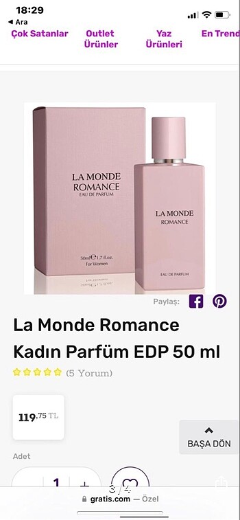  Beden la monde romance parfum