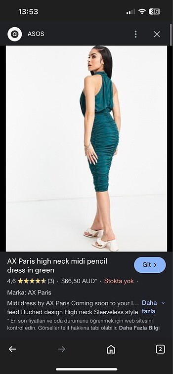 AX Paris elbise - Görsel 8