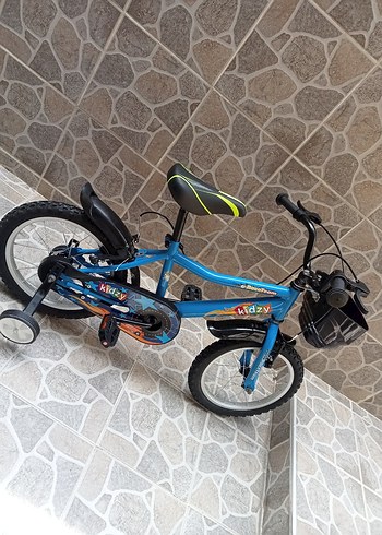 Renkli Mavi Çocuk Bisikleti