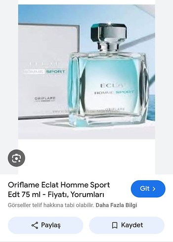 Oriflame Eclat Homme Sport EDT 75 ml Erkek Parfüm