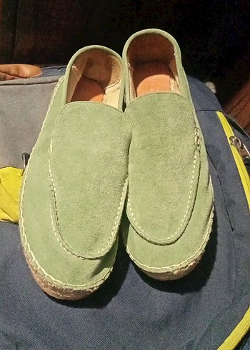  Beden Renk Yeşil Süet Erkek Espadril