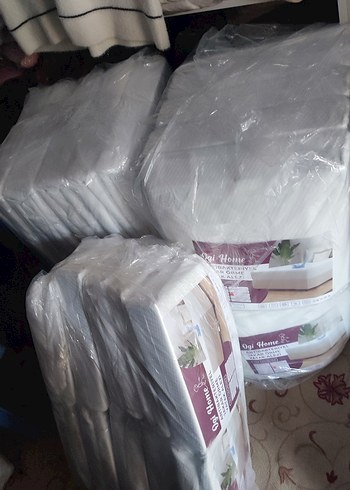 Beyaz Düz Yatak Koruyucu alez - Görsel 2