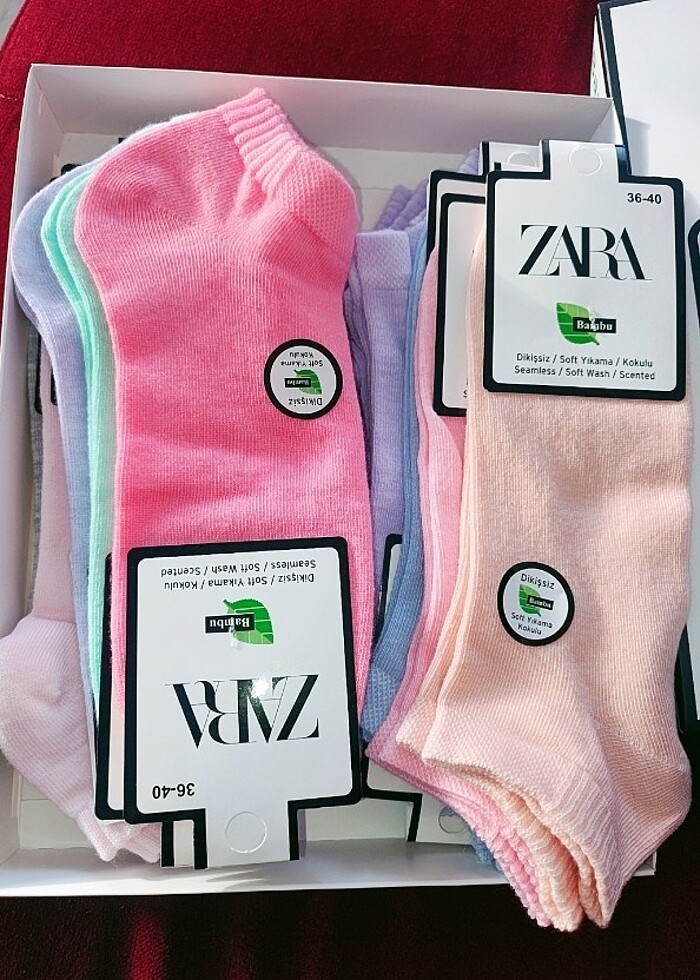 Bayan bambu çorap - Görsel 2