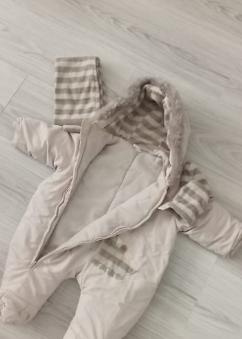 Kapüşonlu Gri tulum - Görsel 3